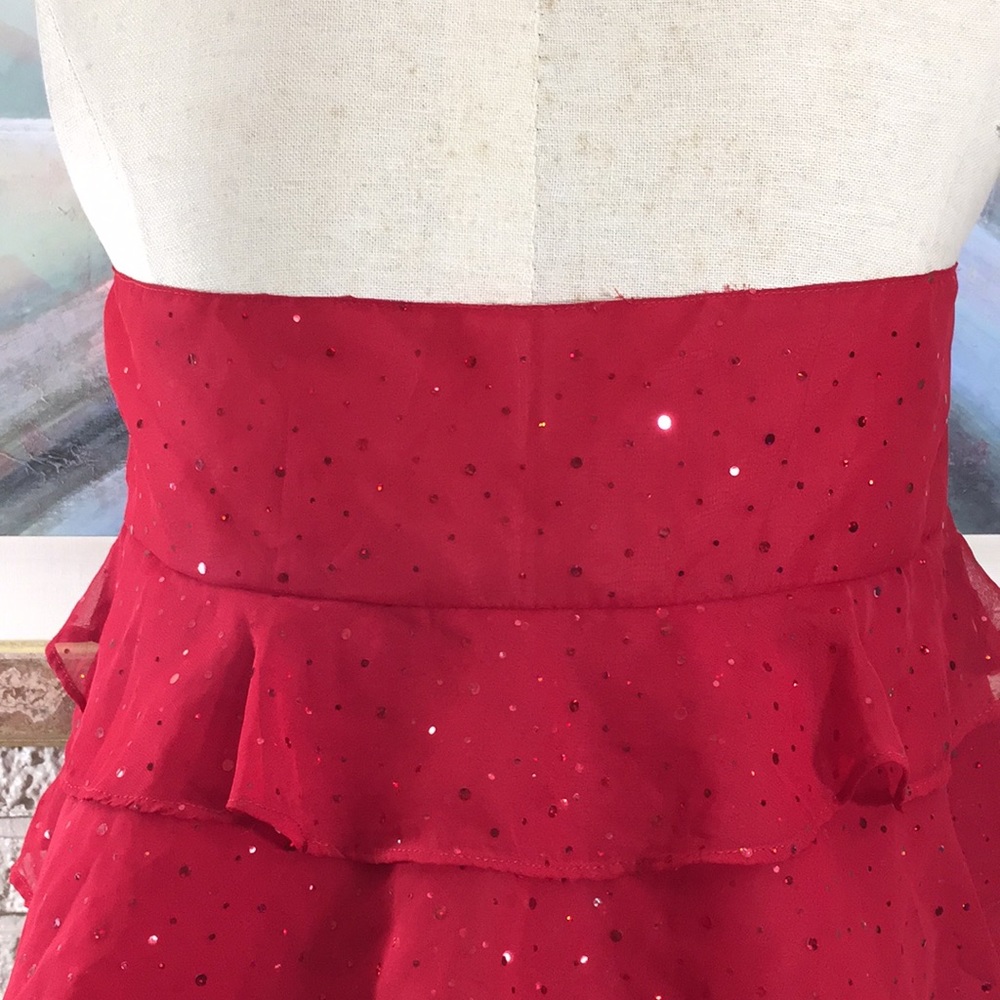 🌹No Tags Baby Doll Ruffle Halter Style Top - Picture 7 of 13